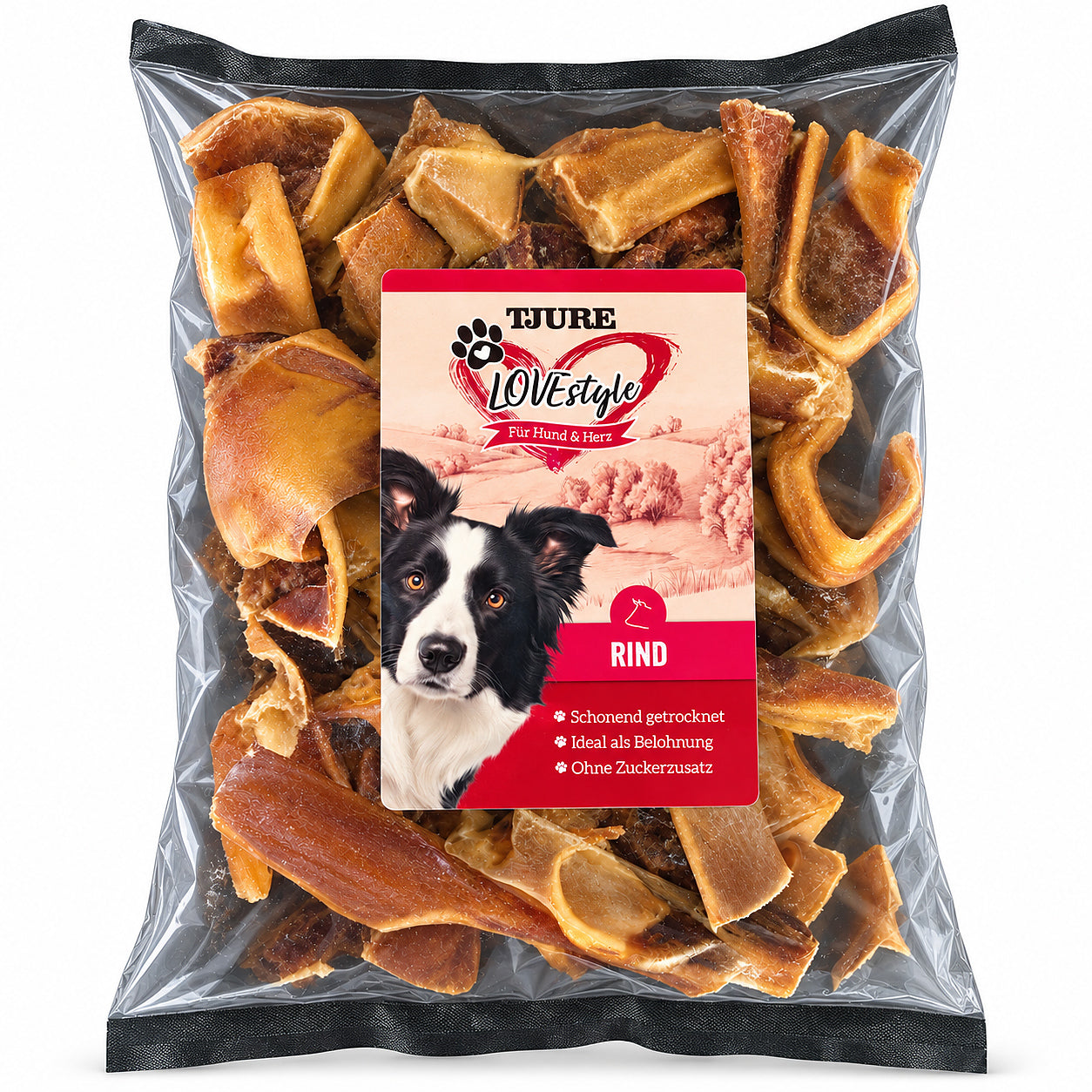 TJURE LOVESTYLE Perro - Piel de cabeza de vaca 500 g.