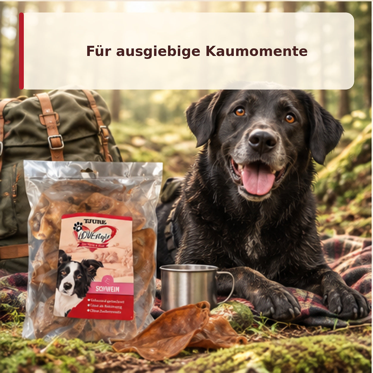 TJURE LOVESTYLE Perro - Orejas de cerdo 400 g.