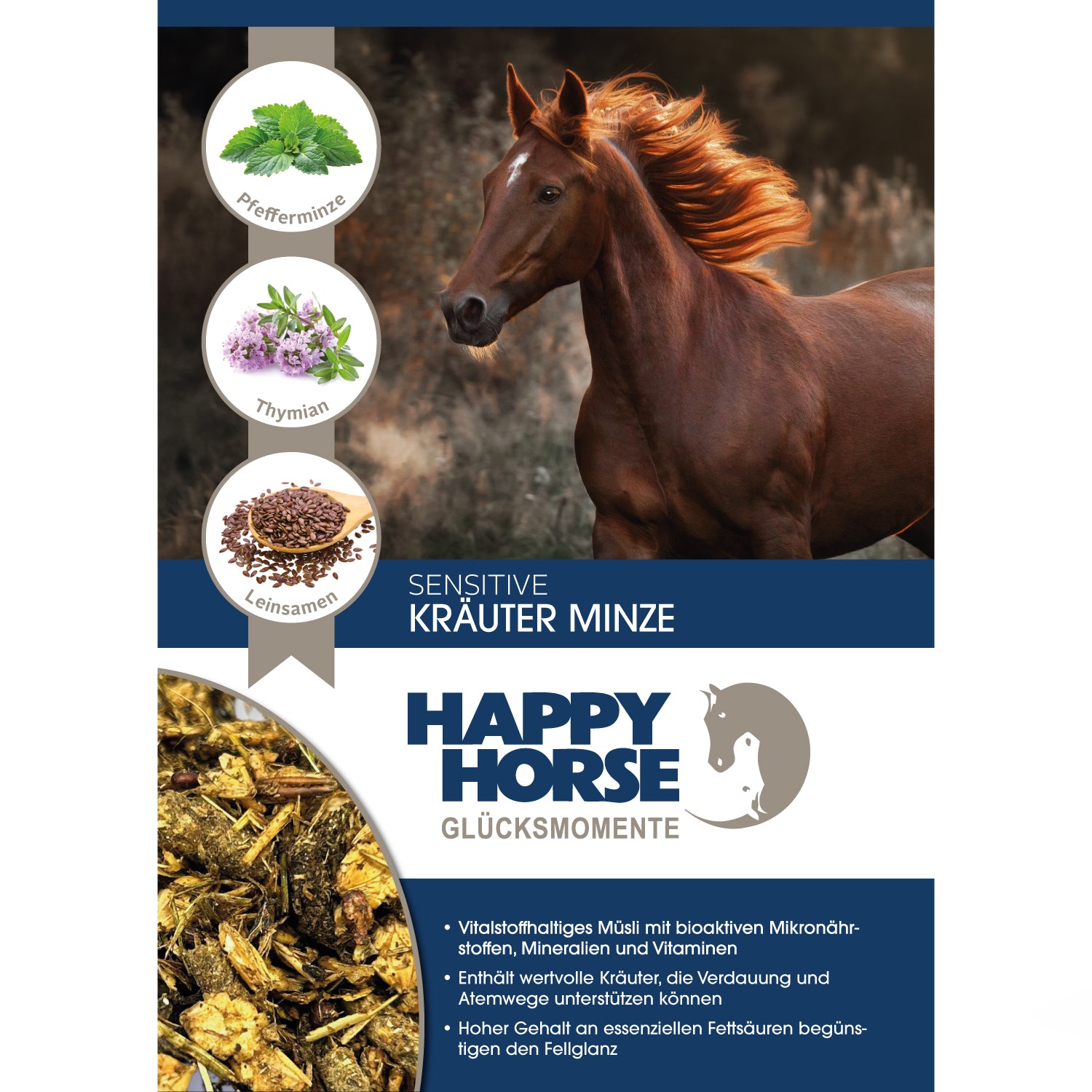 Happy Horse Sensitive - Hierbas Menta