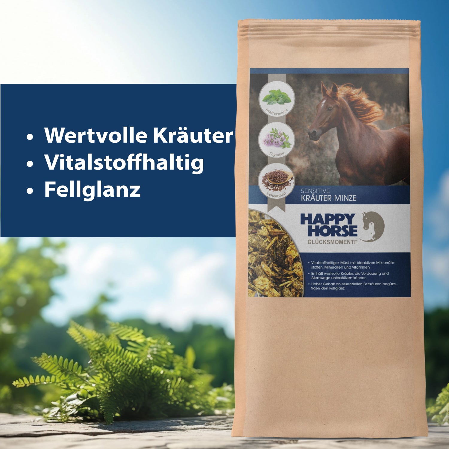 Happy Horse Sensitive - Hierbas Menta