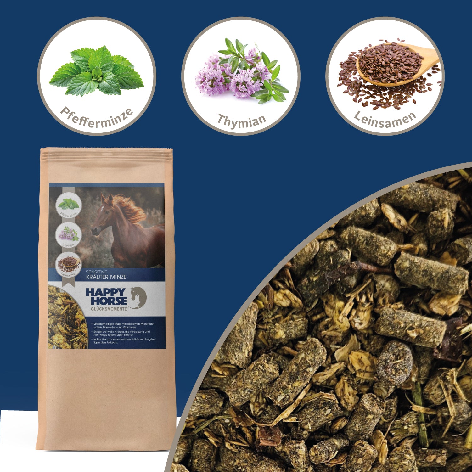 Happy Horse Sensitive - Hierbas Menta