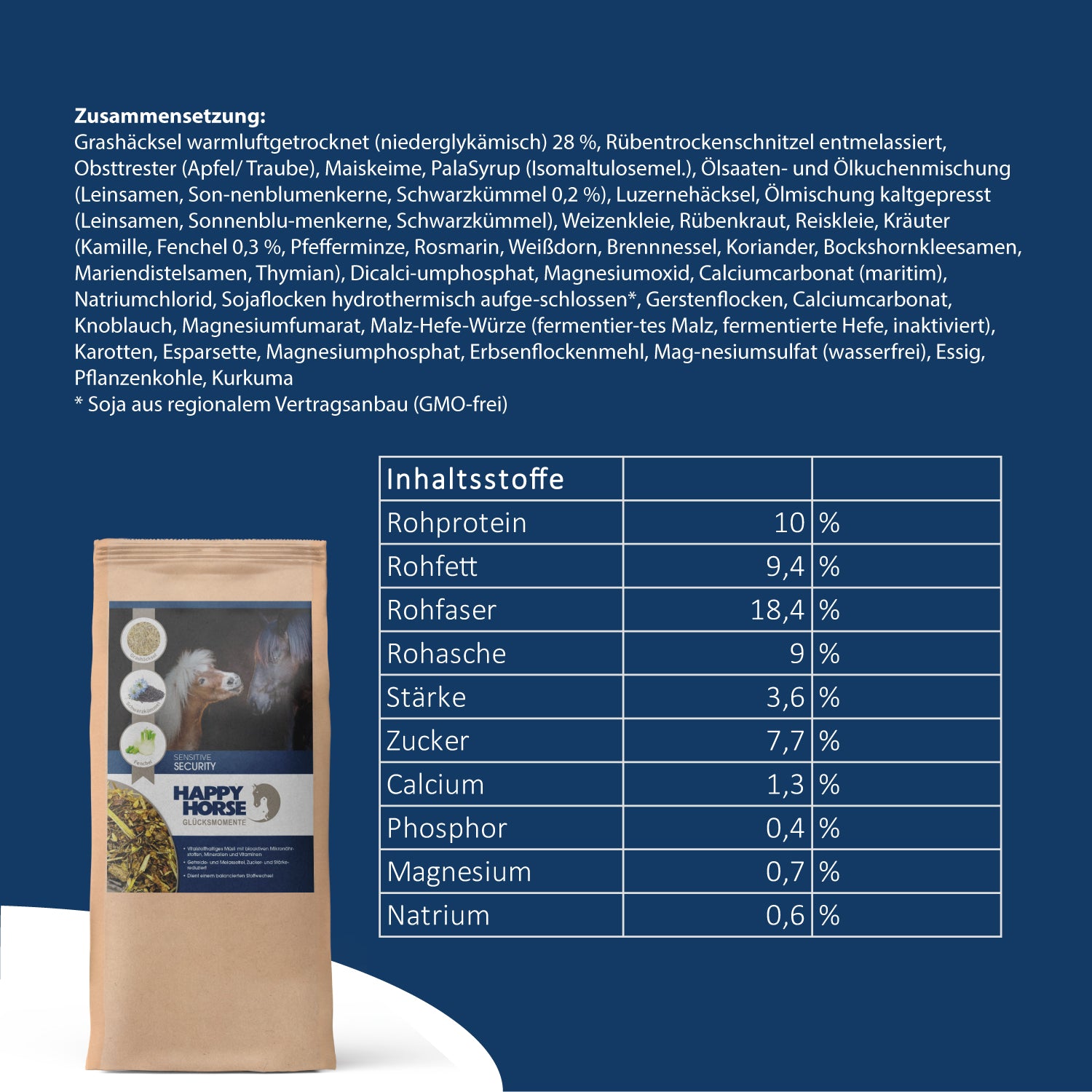 Happy Horse Sensitive - Seguridad