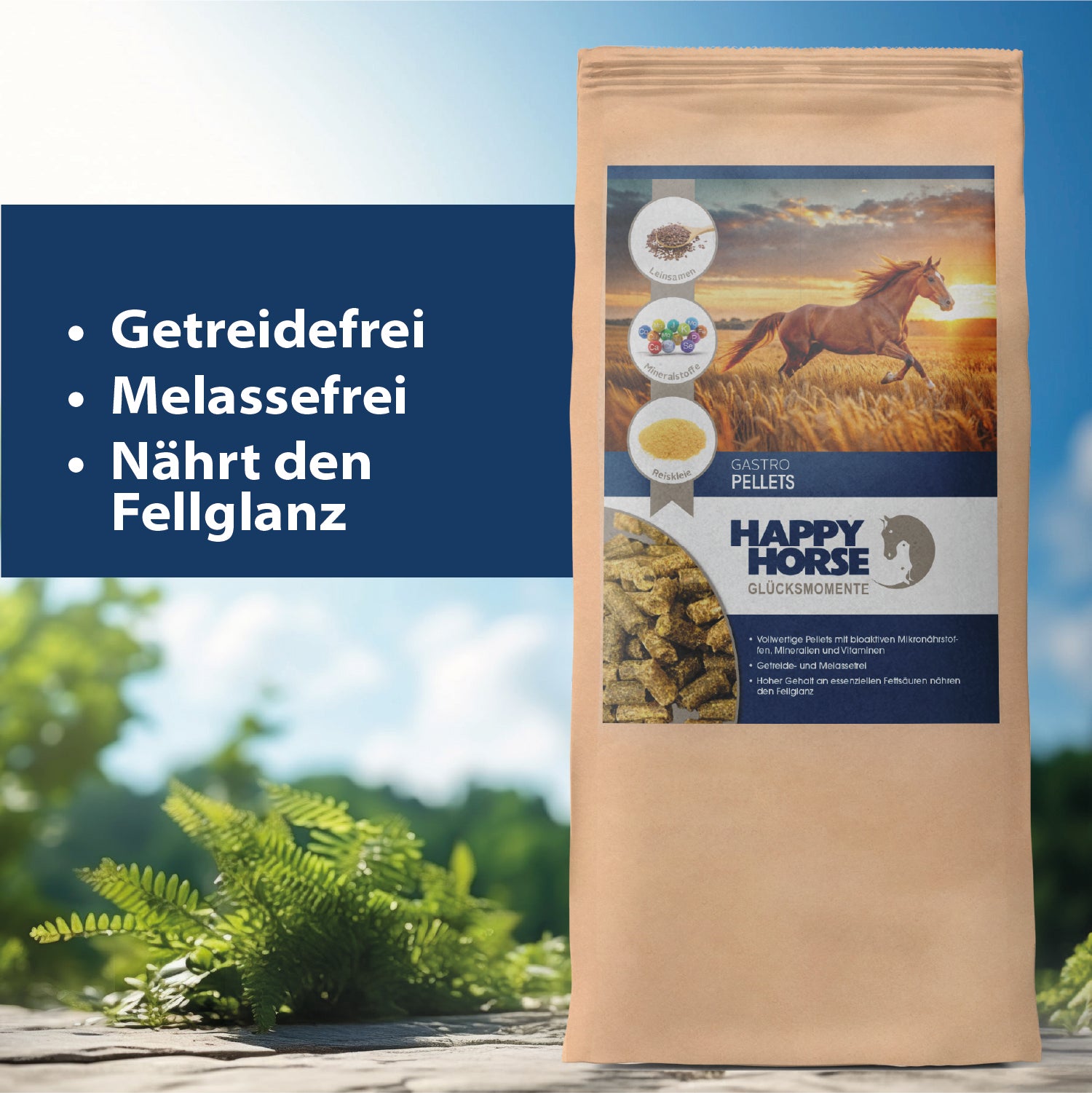 Happy Horse Gastro - Pellets - amigables con el estómago y sin cereales