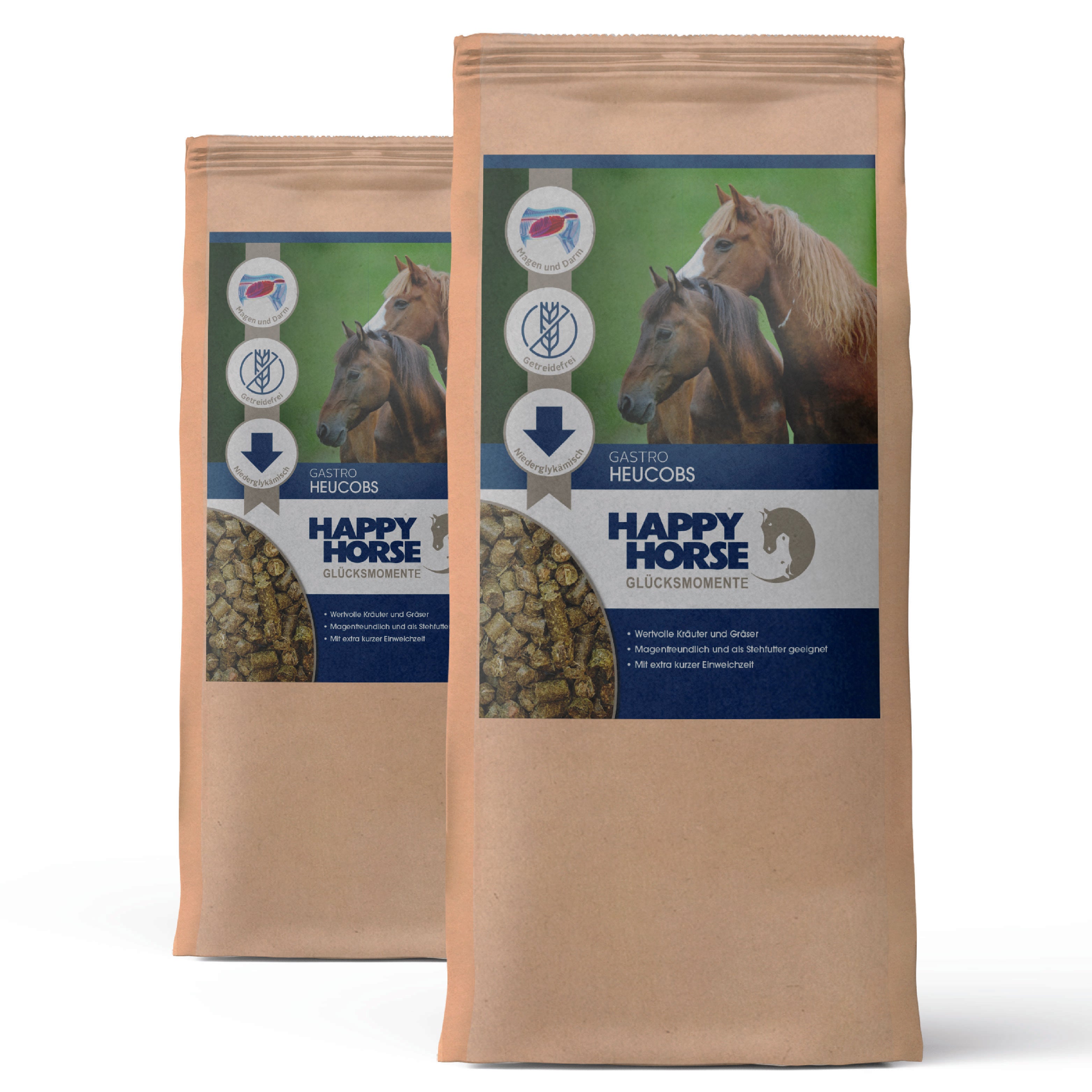 Happy Horse Gastro Heucobs - se remojan rápido y son amigables con el estómago