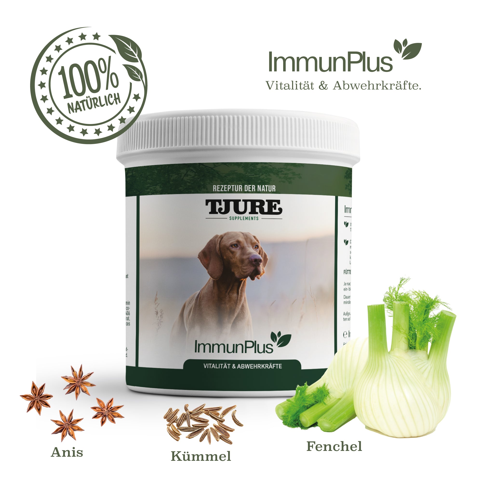 TJURE - Immun Plus 500 g | para el bienestar | para un desarrollo físico saludable