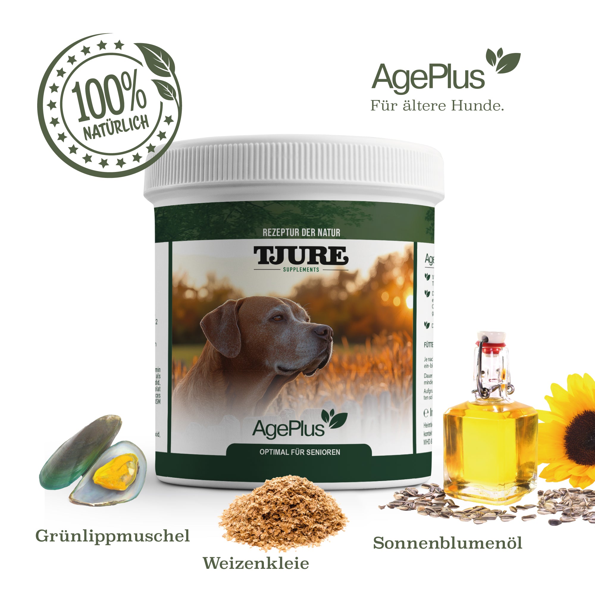 TJURE - Age Plus 500 g | vitaminas importantes | minerales | proteínas