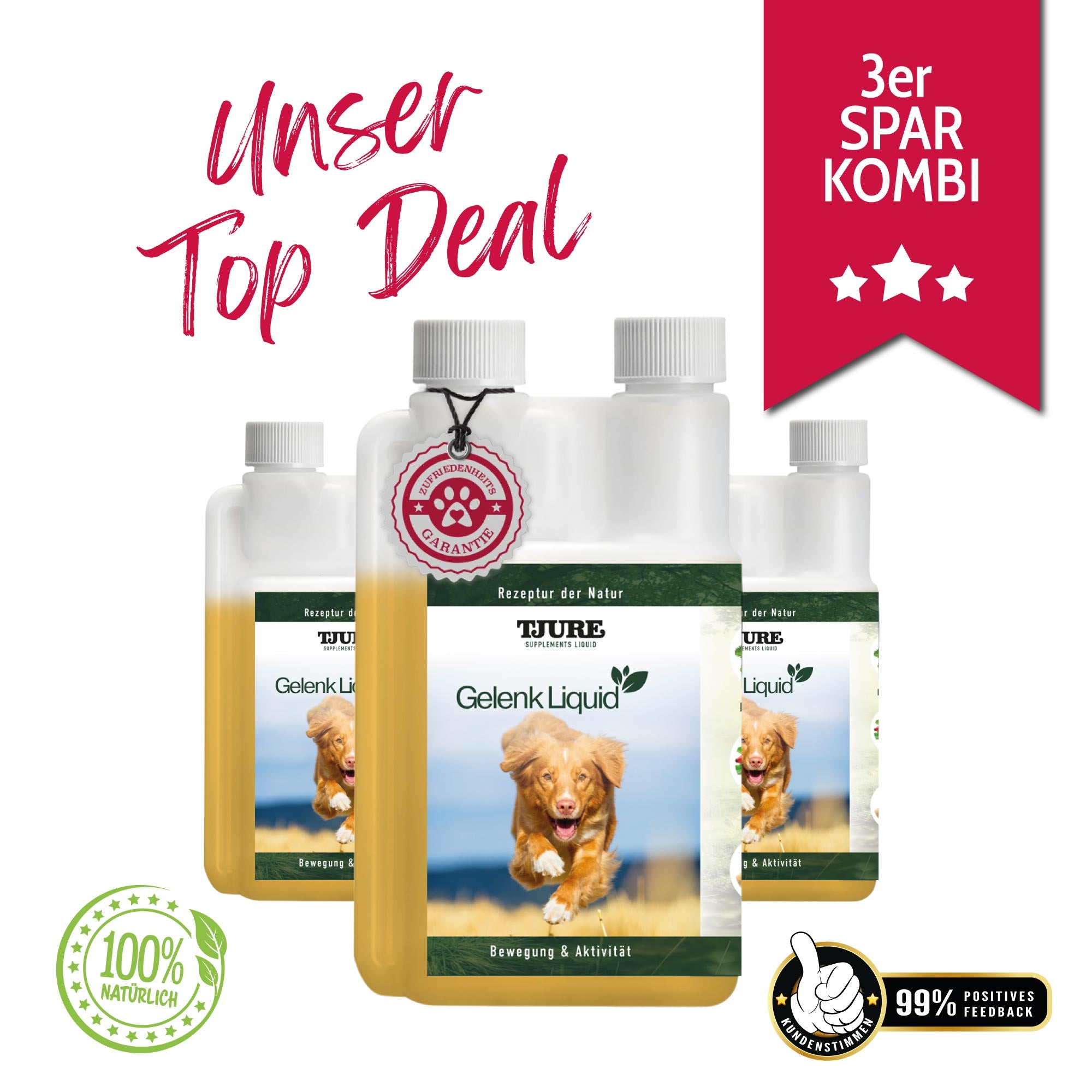 TJURE - Líquido para Articulaciones - 500 ml | apoyo óptimo para las articulaciones | fortalecimiento de las funciones articulares |