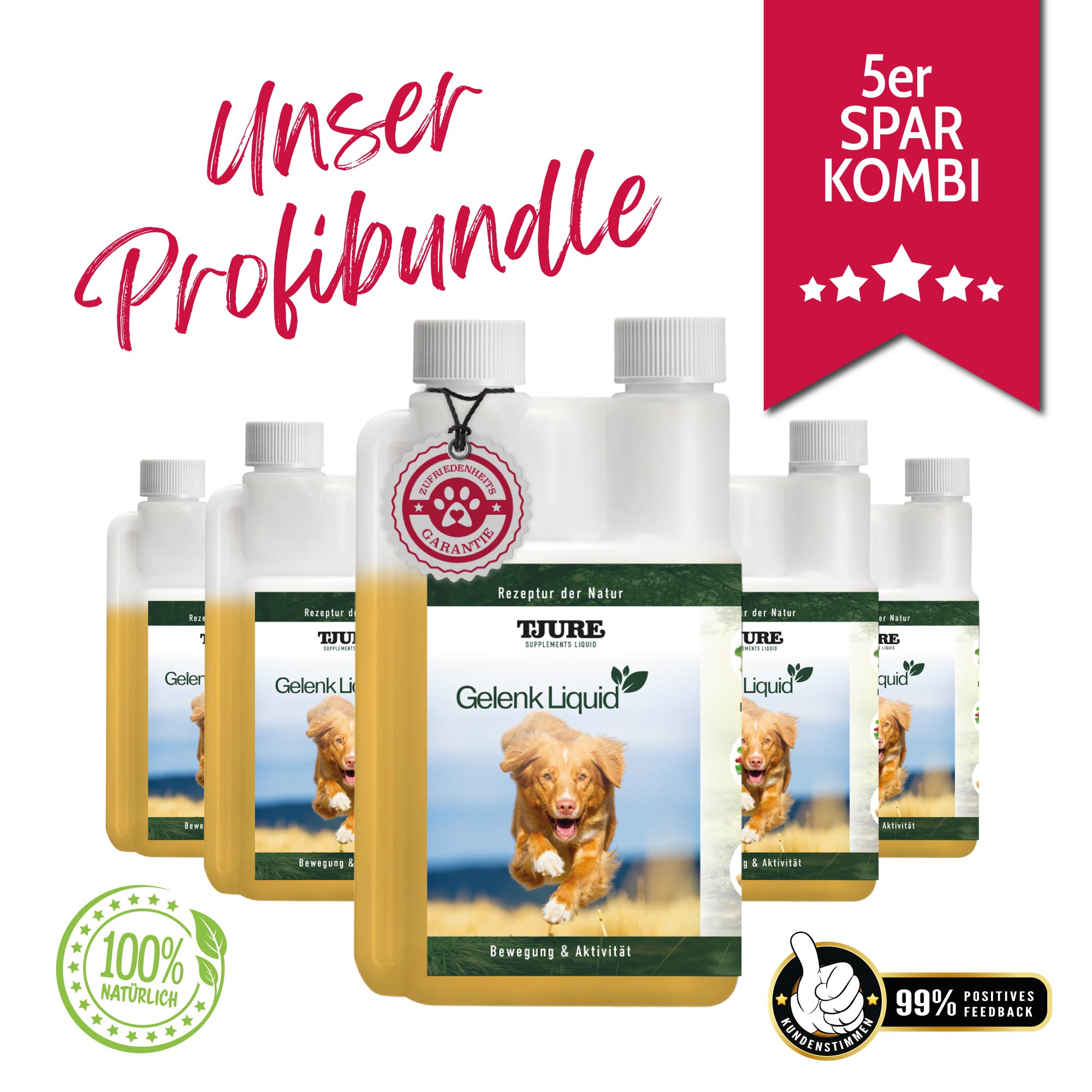 TJURE - Líquido para Articulaciones - 500 ml | apoyo óptimo para las articulaciones | fortalecimiento de las funciones articulares |