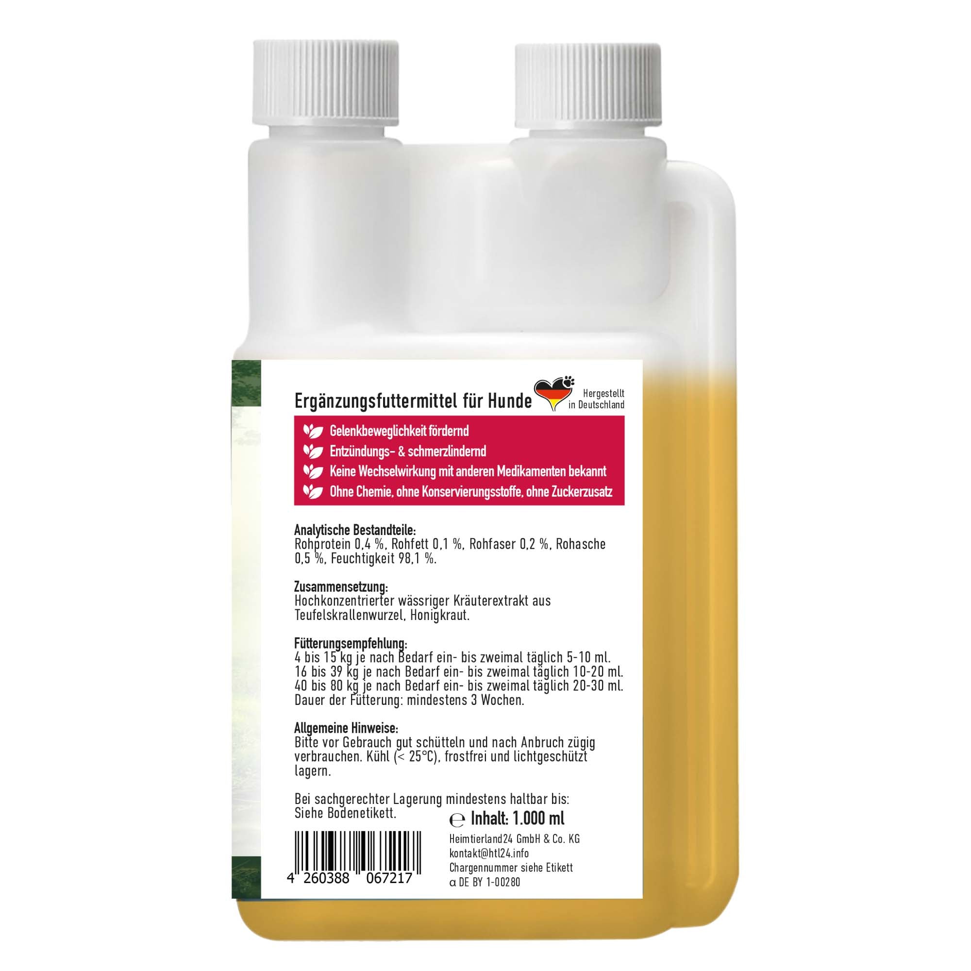 TJURE - Garra del diablo líquido 1000 ml | Así se fomenta la movilidad articular | Antiinflamatorio |