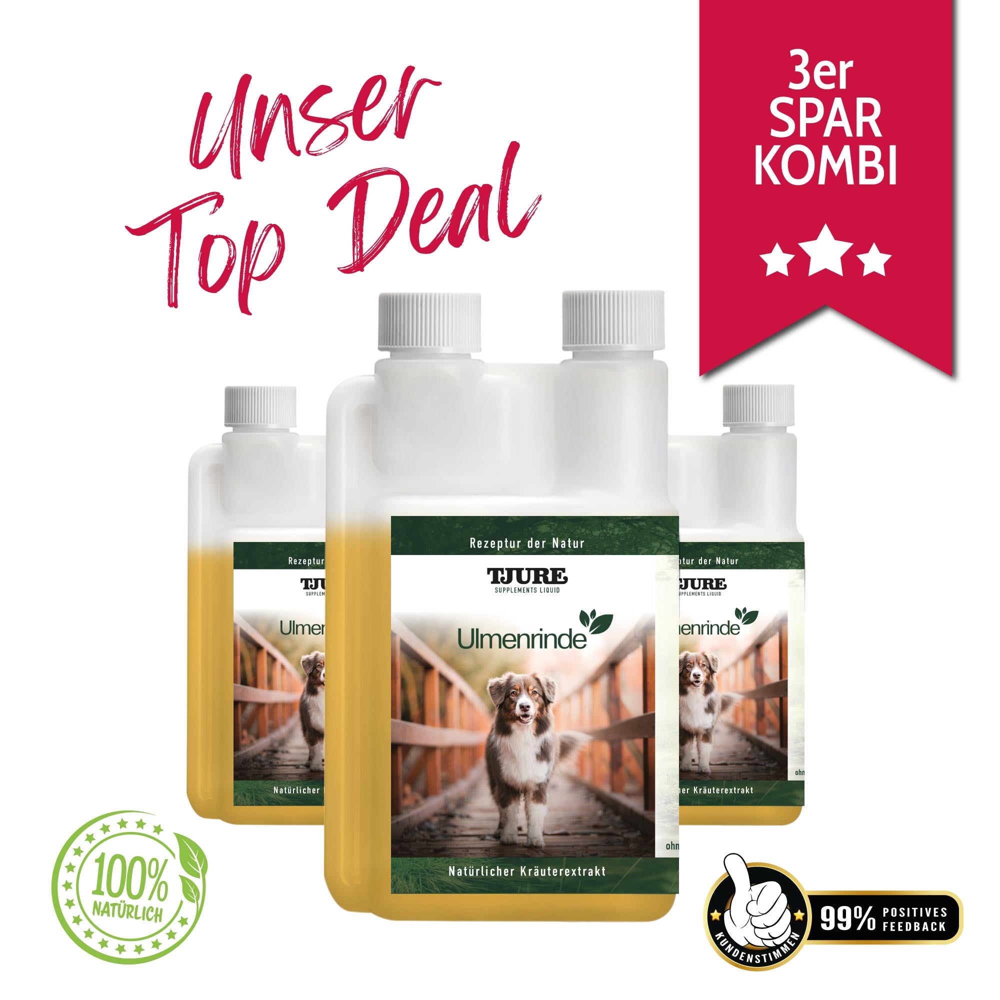 TJURE - Líquido de Corteza de Olmo 500 ml - | Fuerza natural para una buena sensación estomacal