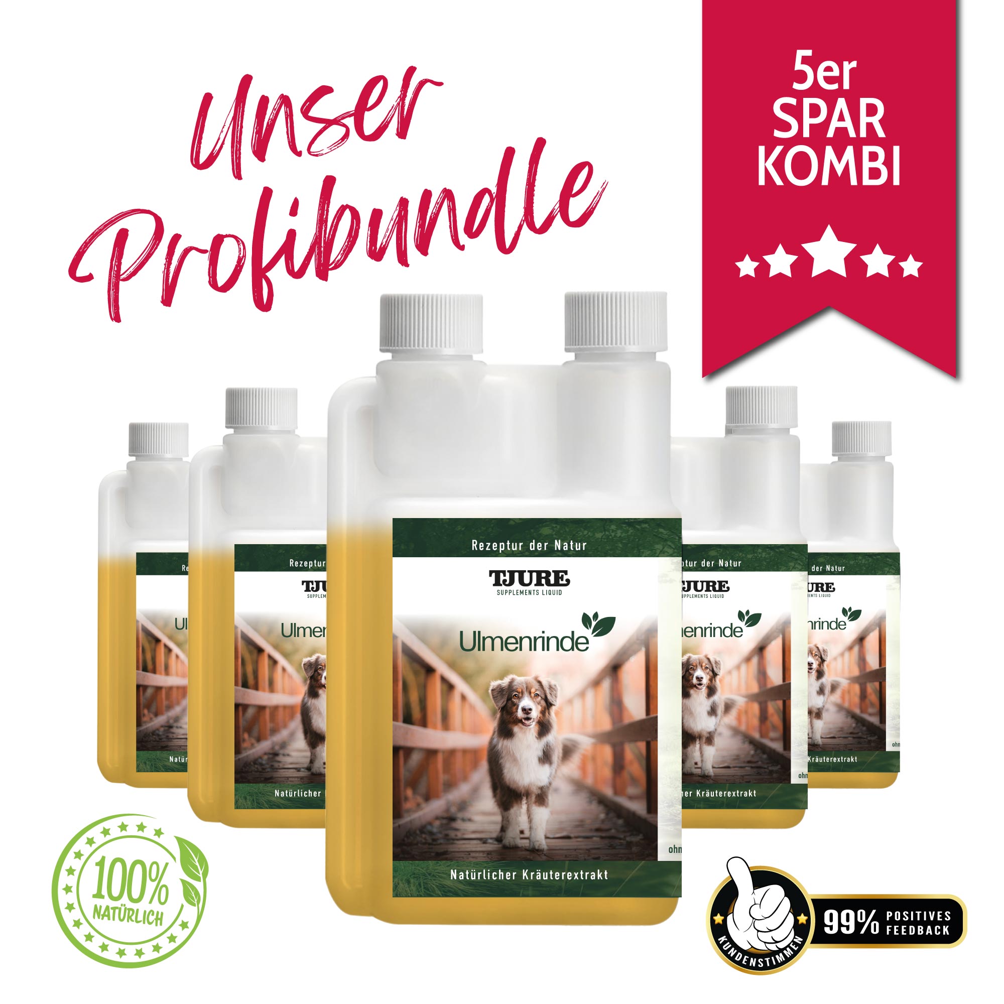TJURE - Líquido de Corteza de Olmo 500 ml - | Fuerza natural para una buena sensación estomacal