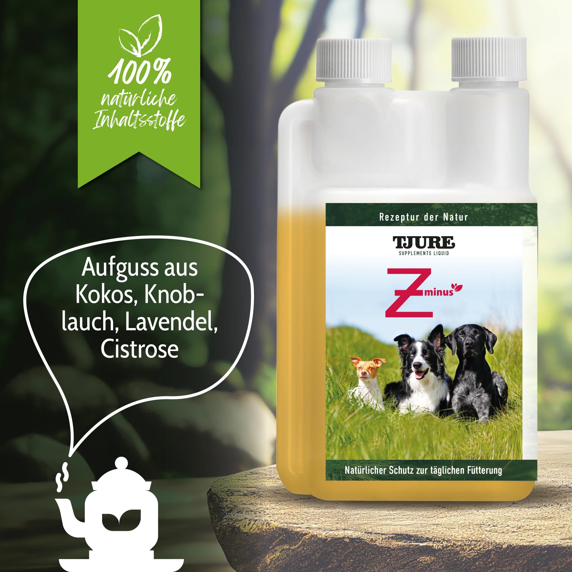 TJURE - Zminus 1000 ml Apoyo natural que mantiene alejados a los invitados no deseados