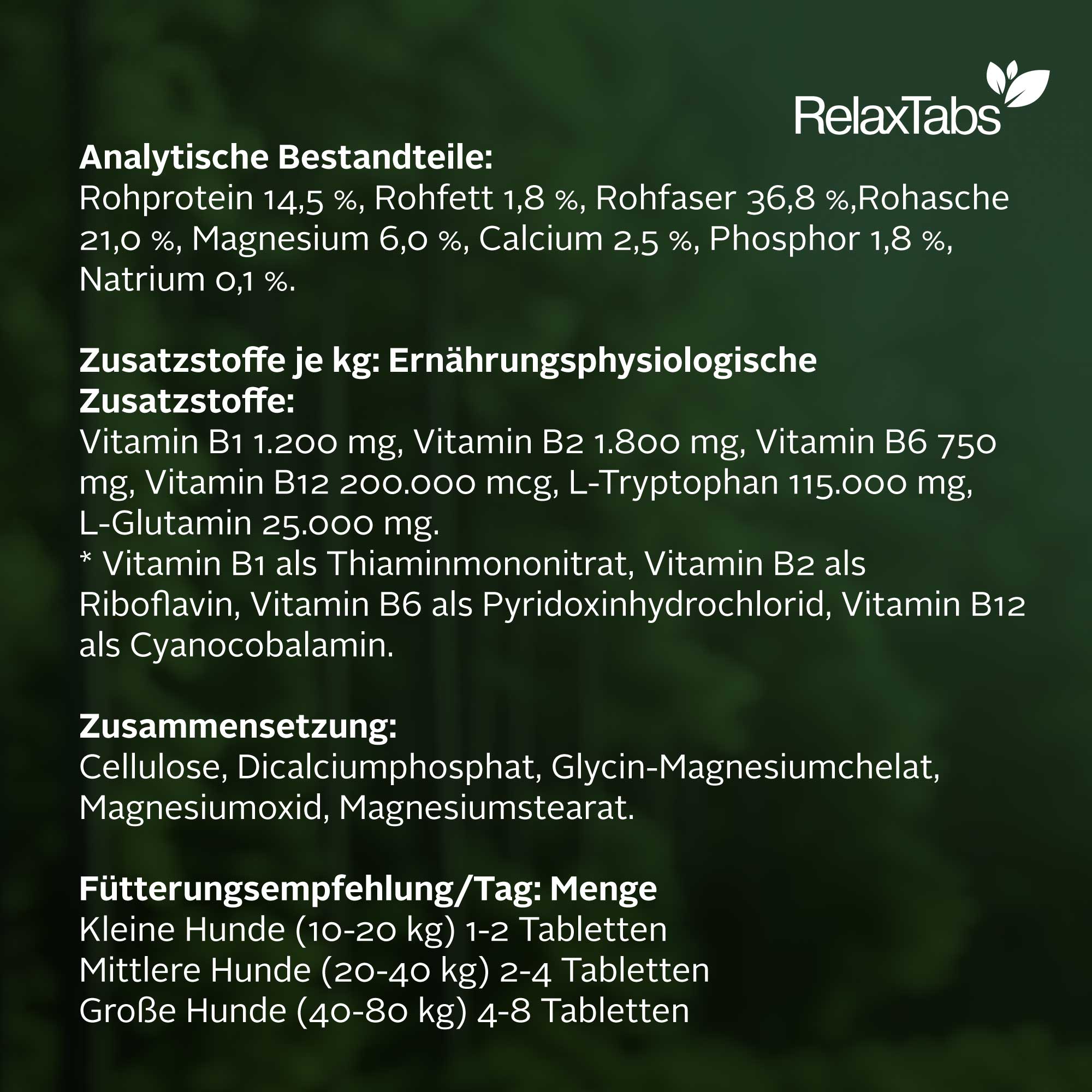 TJURE - Tabletas Relax 250 g  | Relajación natural para tu perro