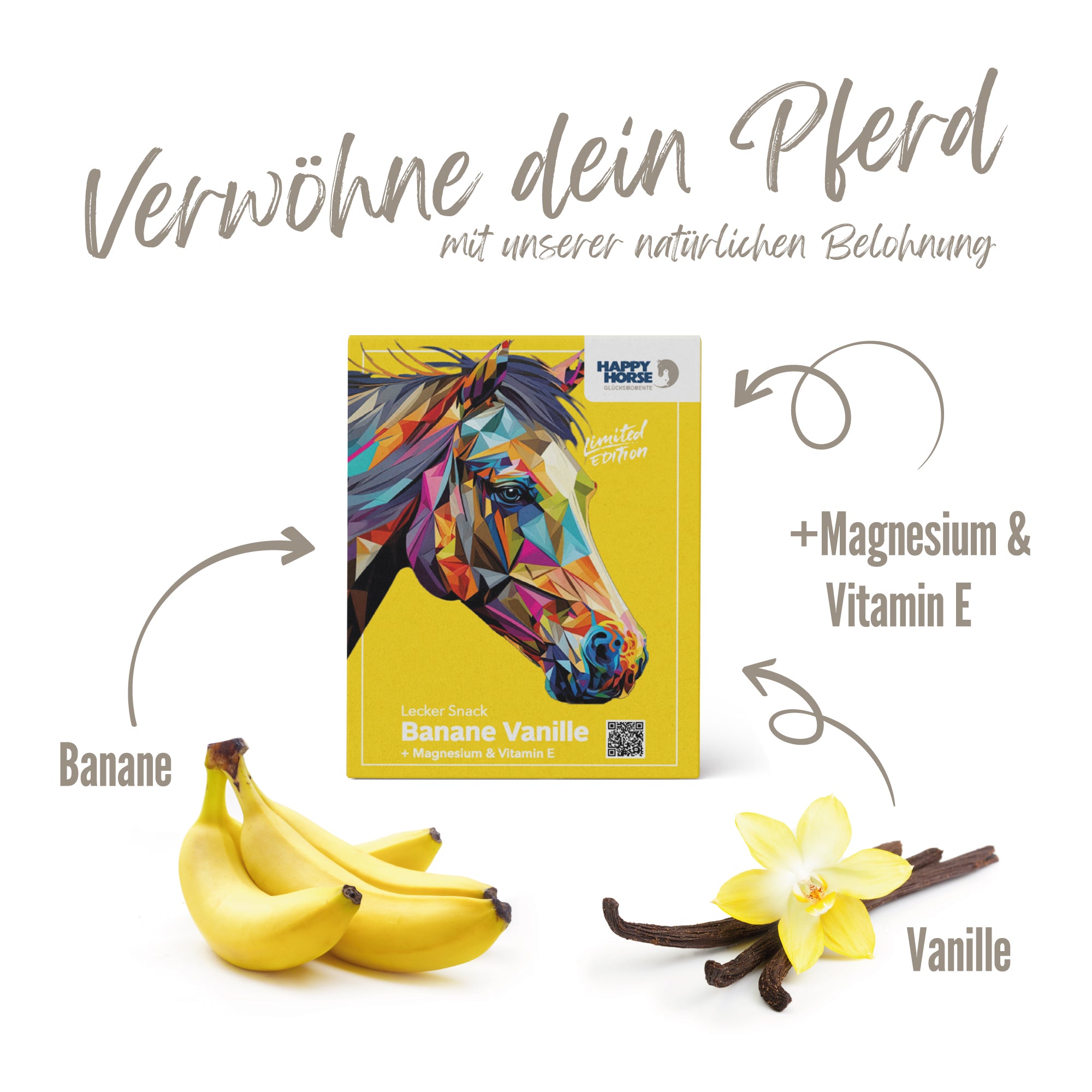 Happy Horse Snack Delicioso Plátano Vainilla 800 g