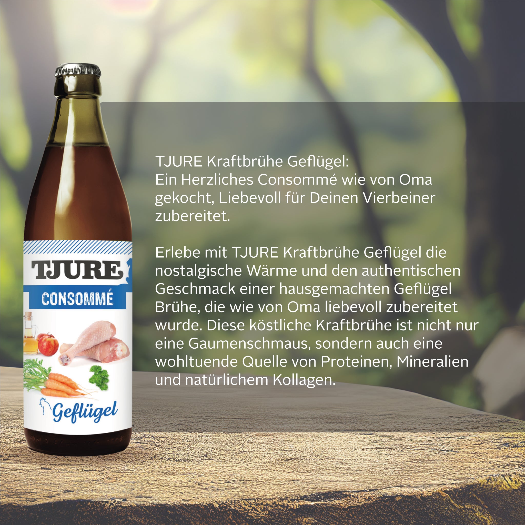 TJURE - Caldo concentrado de ave - Botella de 320 ml