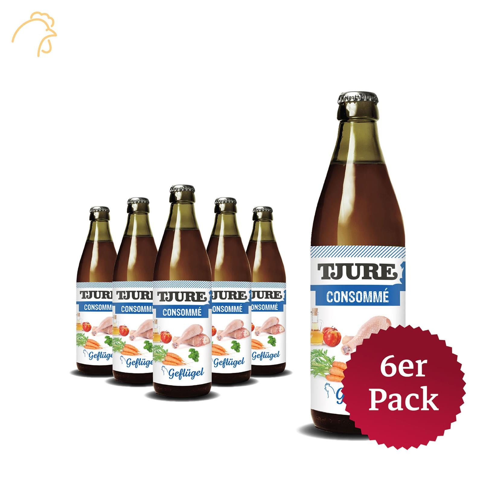 TJURE - Caldo concentrado de ave - Botella de 320 ml