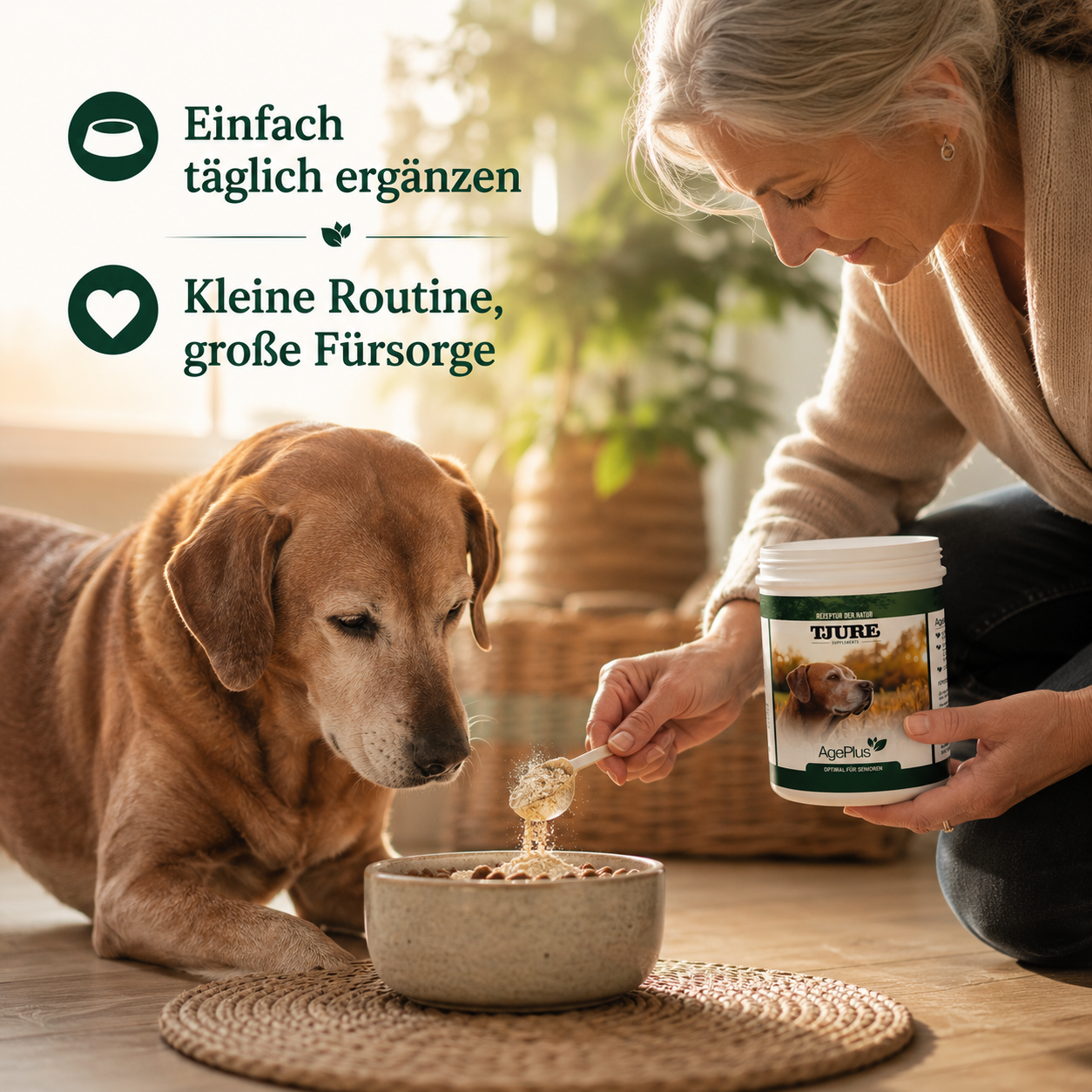 TJURE - Age Plus 500 g | vitaminas importantes | minerales | proteínas