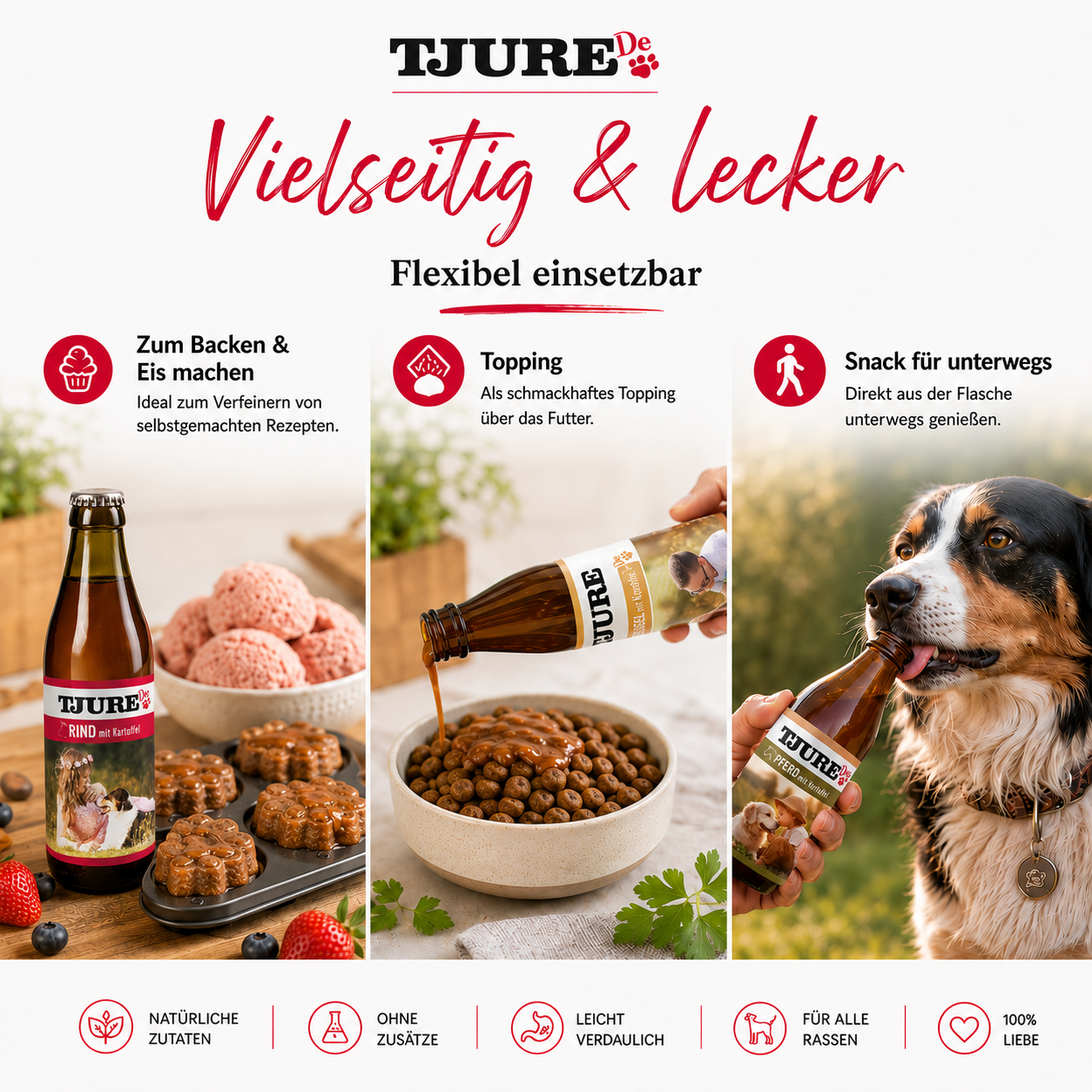 TJURE Smoothie para perros - "Todo en uno" - 6 x 320 ml | Oferta especial
