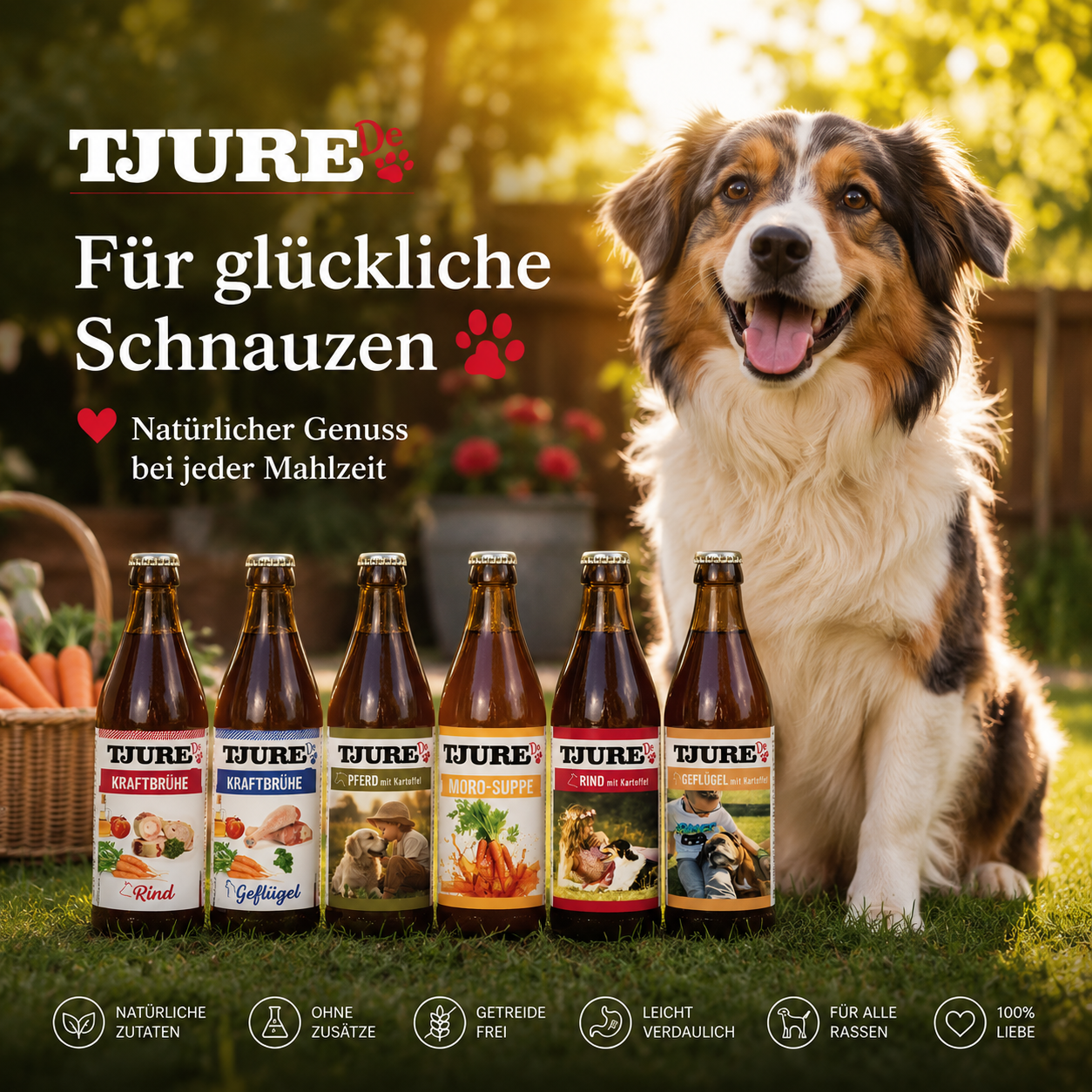 TJURE Smoothie para perros - "Todo en uno" - 6 x 320 ml | Oferta especial