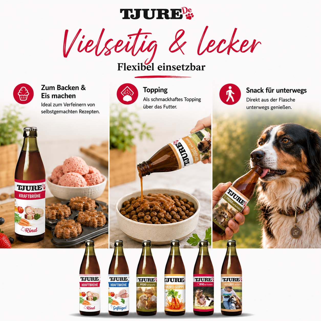 TJURE Smoothie para perros - "Todo en uno" - 6 x 320 ml | Oferta especial