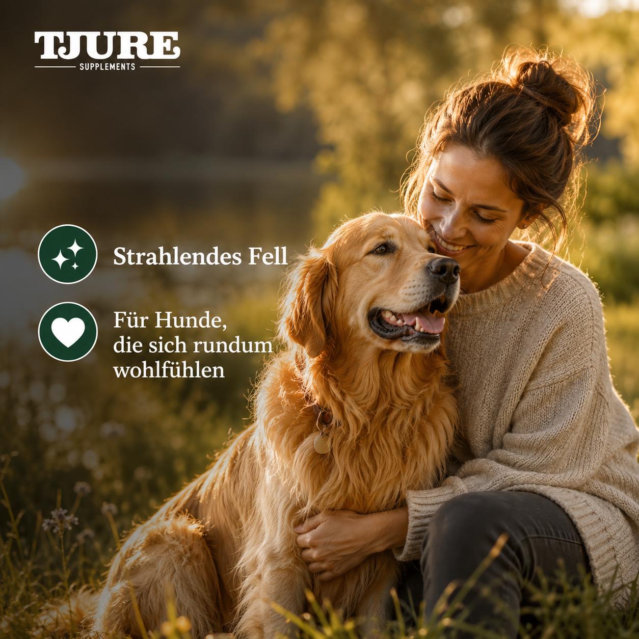 TJURE - Piel Plus 500 g | para problemas de piel y pelaje | con ácidos grasos Omega-3/Omega-6
