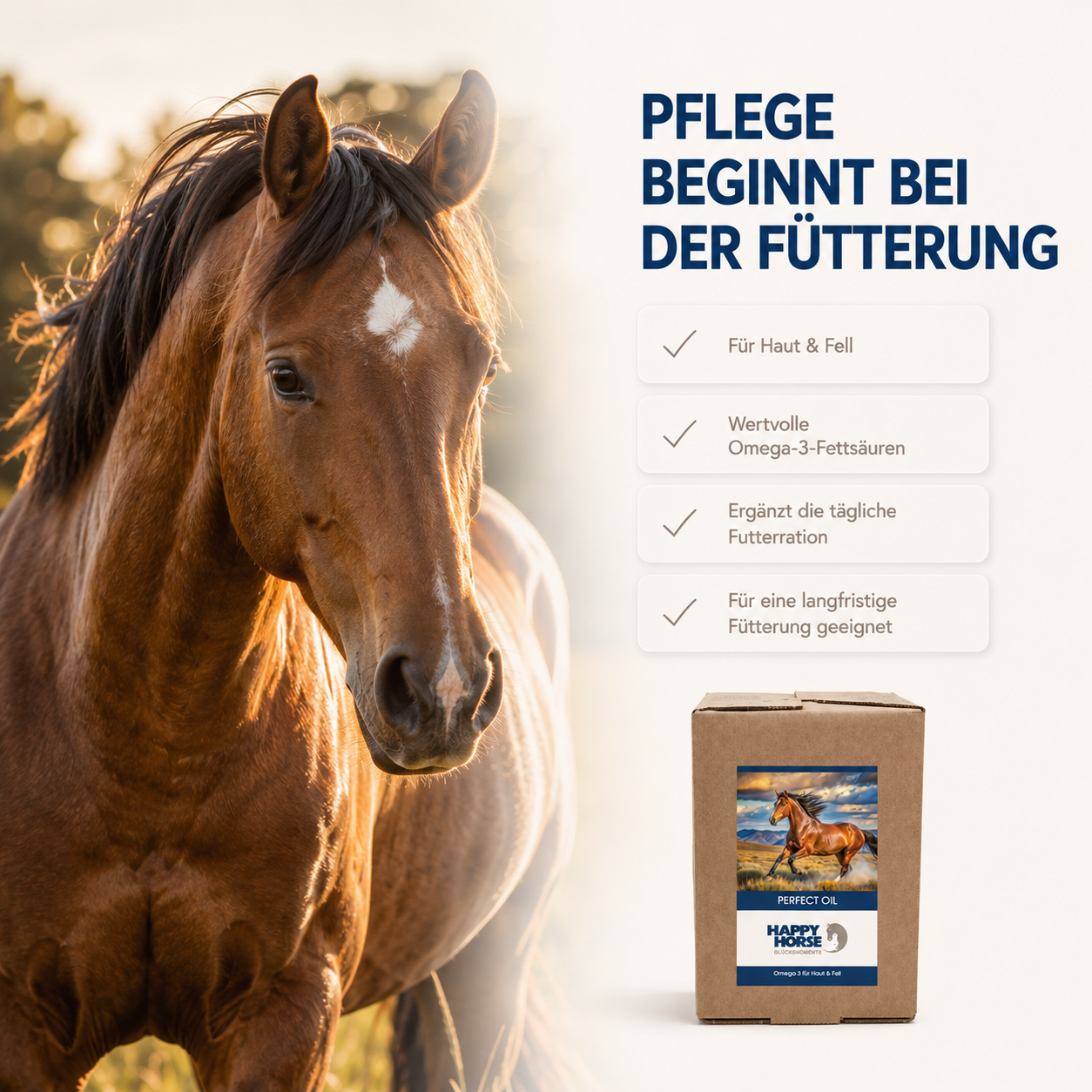 HAPPY HORSE Aceite Perfecto - Aceite de linaza 5 litros
