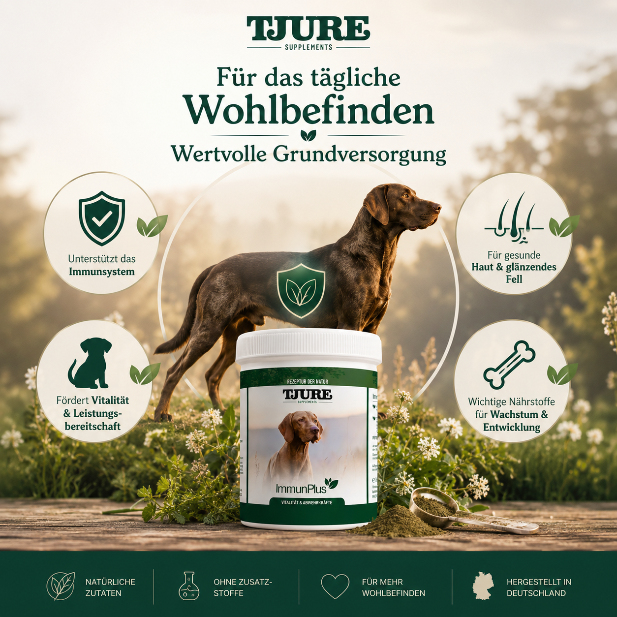 TJURE - Immun Plus 500 g | para el bienestar | para un desarrollo físico saludable