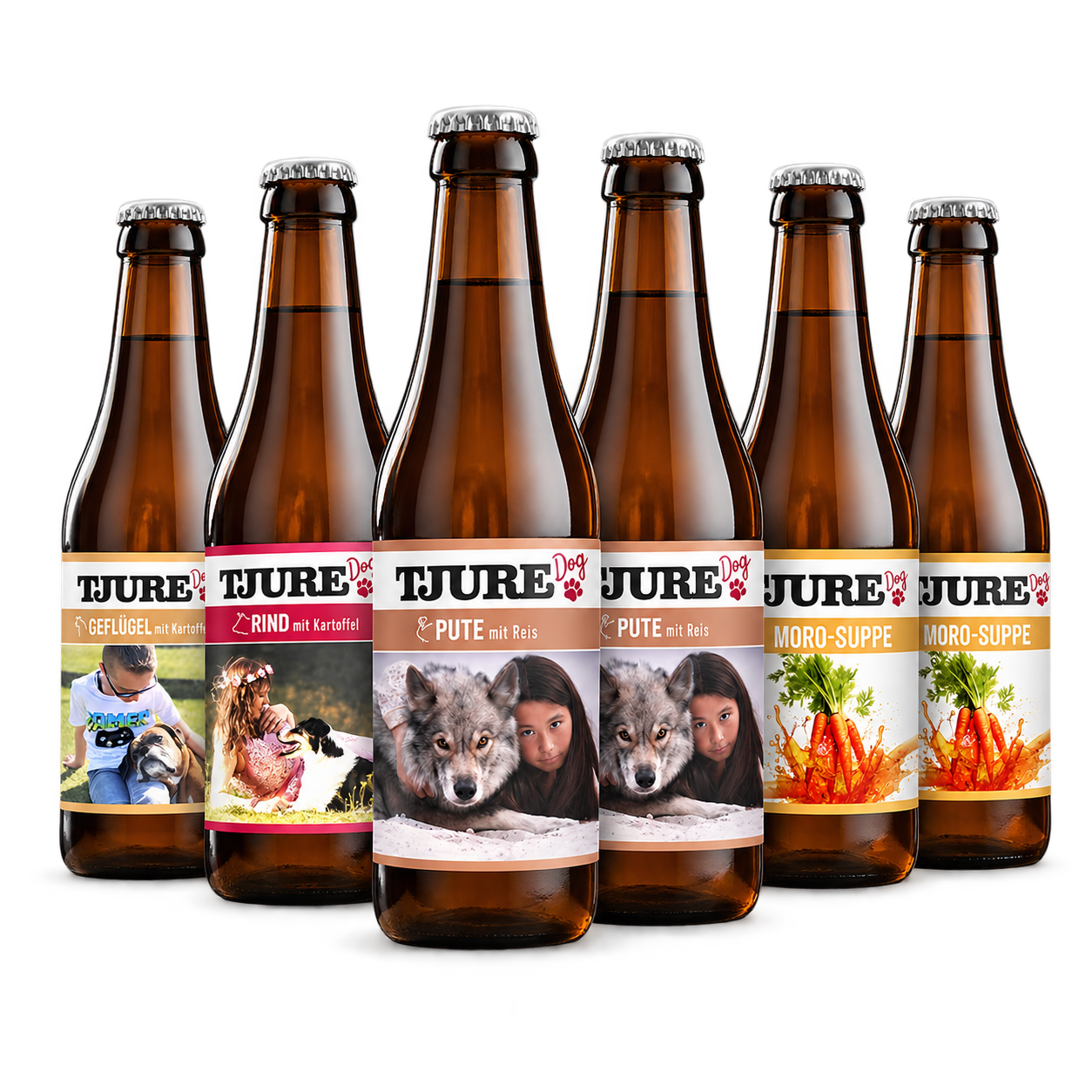 Smoothie para perros TJURE - «Best in One» - 6 x 220 ml | Oferta de ahorro