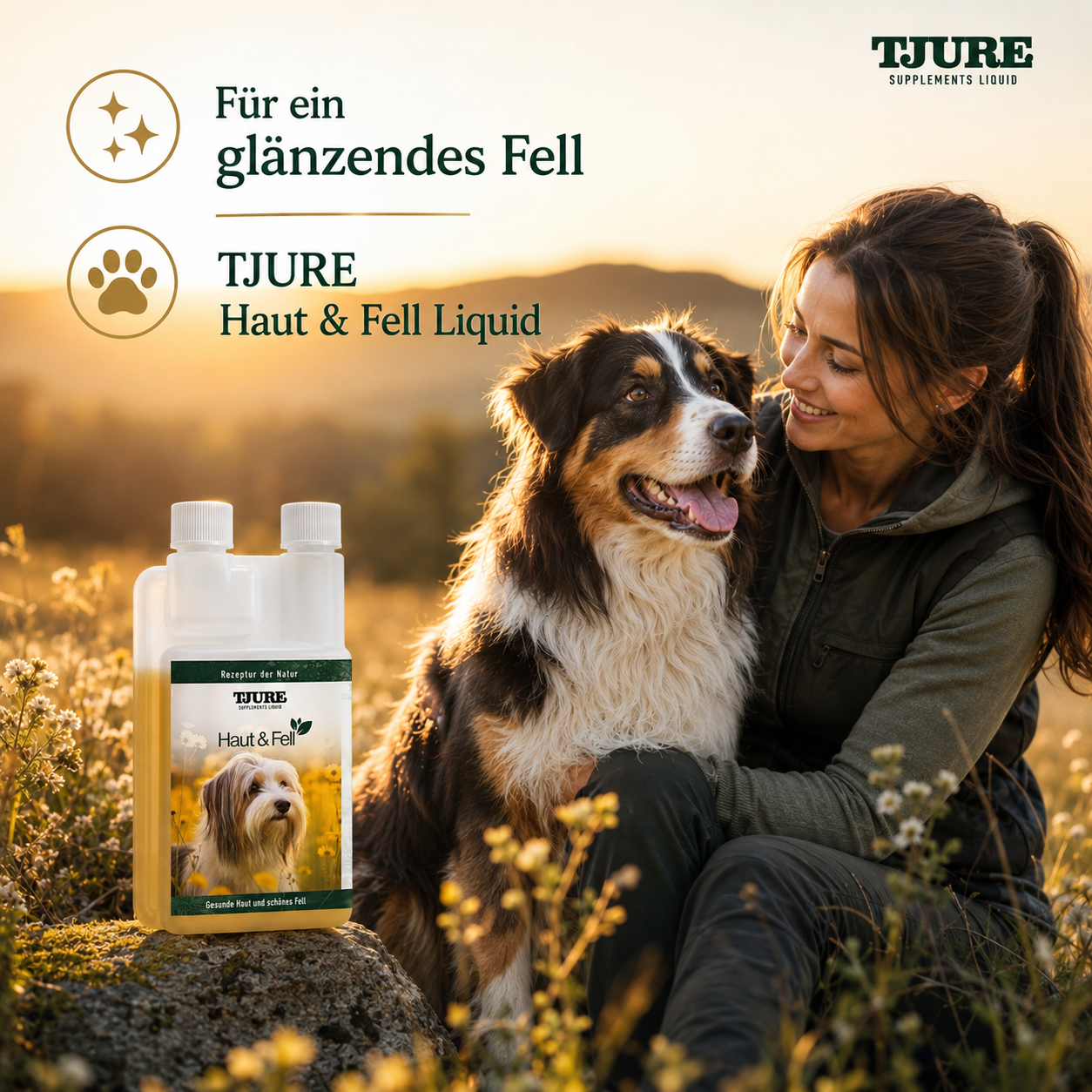TJURE - Piel y pelaje | favorece la regeneración de la piel | pelaje brillante - 500 ml