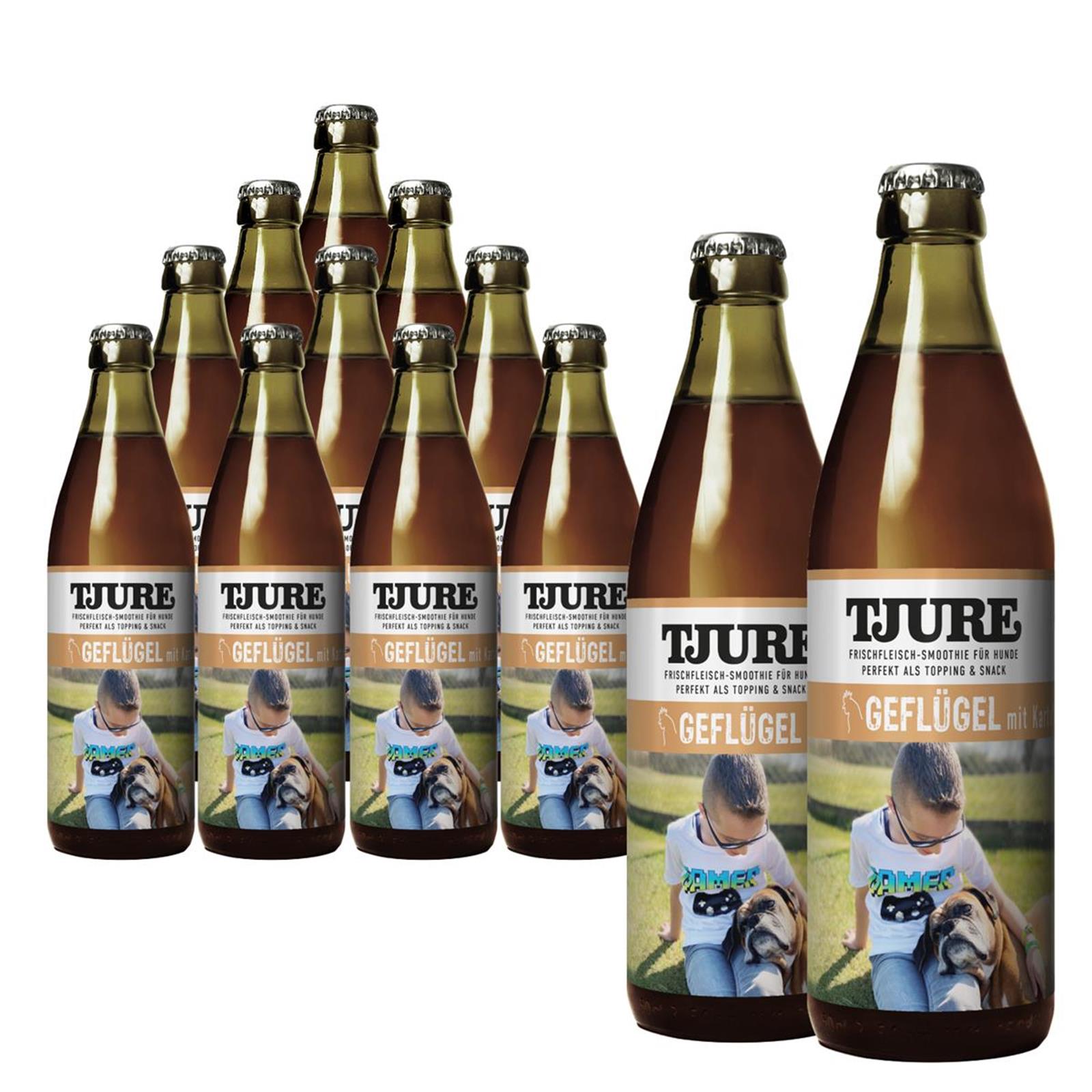 TJURE Smoothie para perros - Pollo y patata 320 ml rico en proteínas | excelente fuente de energía