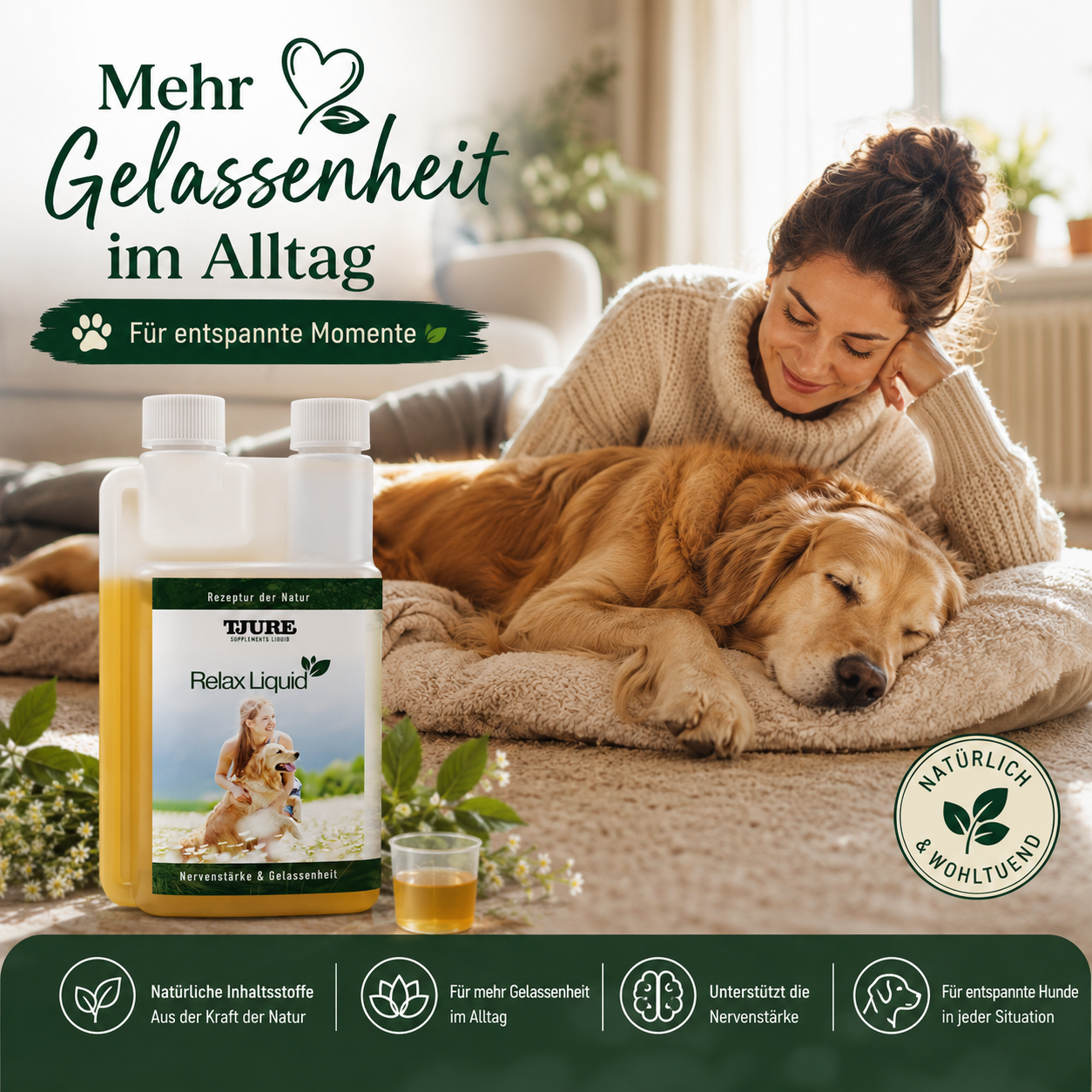 TJURE - Líquido Relax - 500 ml  | Mejora el bienestar | Aumenta la resistencia al estrés nervioso