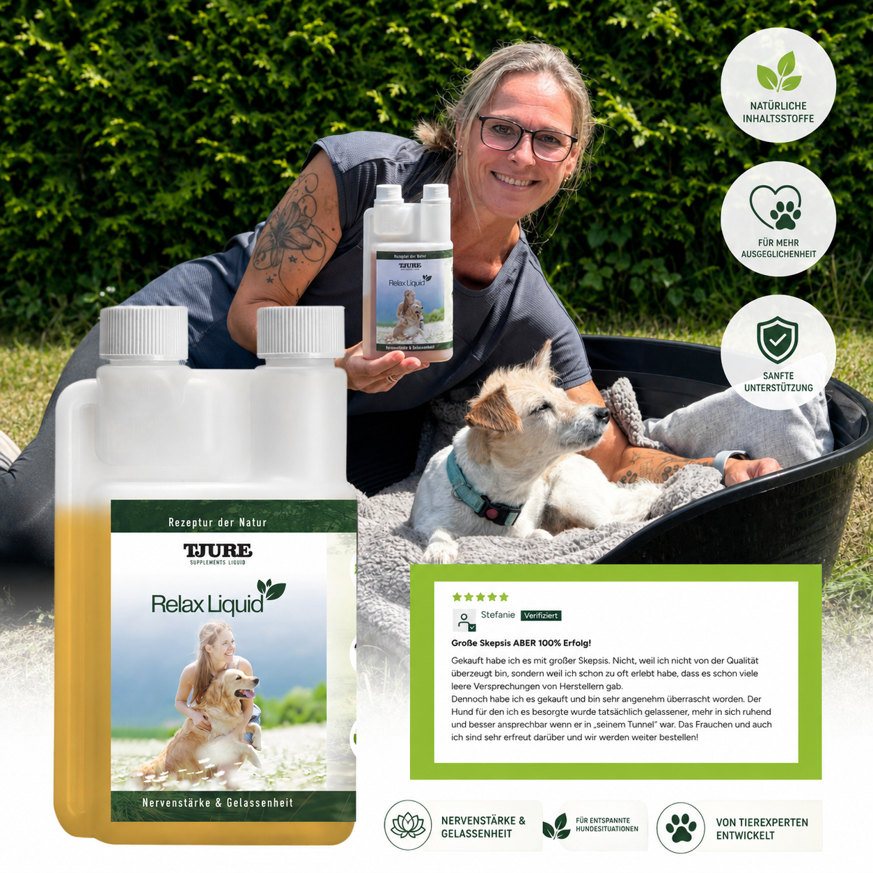 TJURE - Líquido Relax - 500 ml  | Mejora el bienestar | Aumenta la resistencia al estrés nervioso
