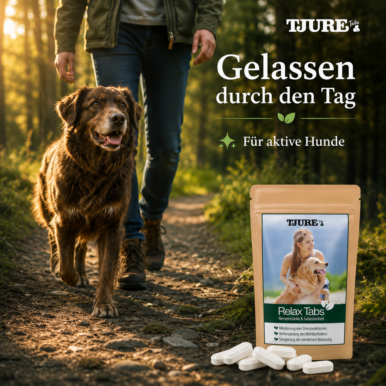 TJURE - Tabletas Relax 250 g  | Relajación natural para tu perro
