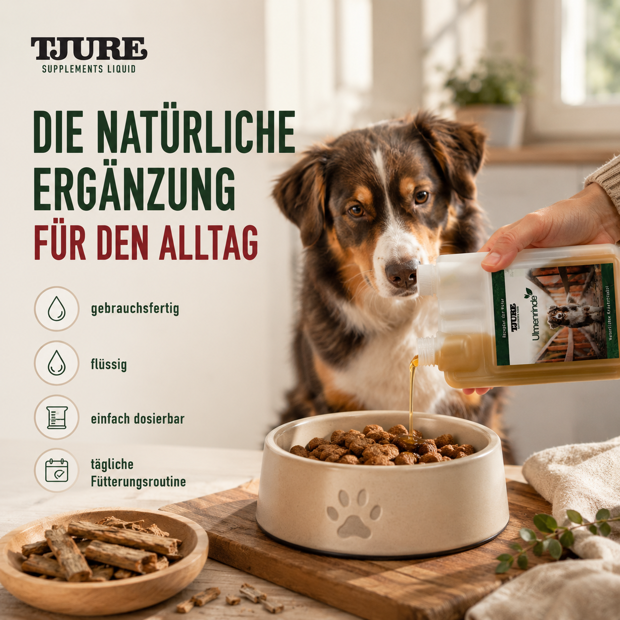 TJURE - Corteza de olmo líquida 250 ml - 1000 ml | Fuerza natural para una buena sensación en el estómago